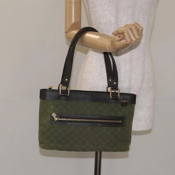 LOUIS VUITTON Monogram Mini Lucille PM Hand Bag TST Khaki M92682 LV Auth 129216 - Picture 14 of 16
